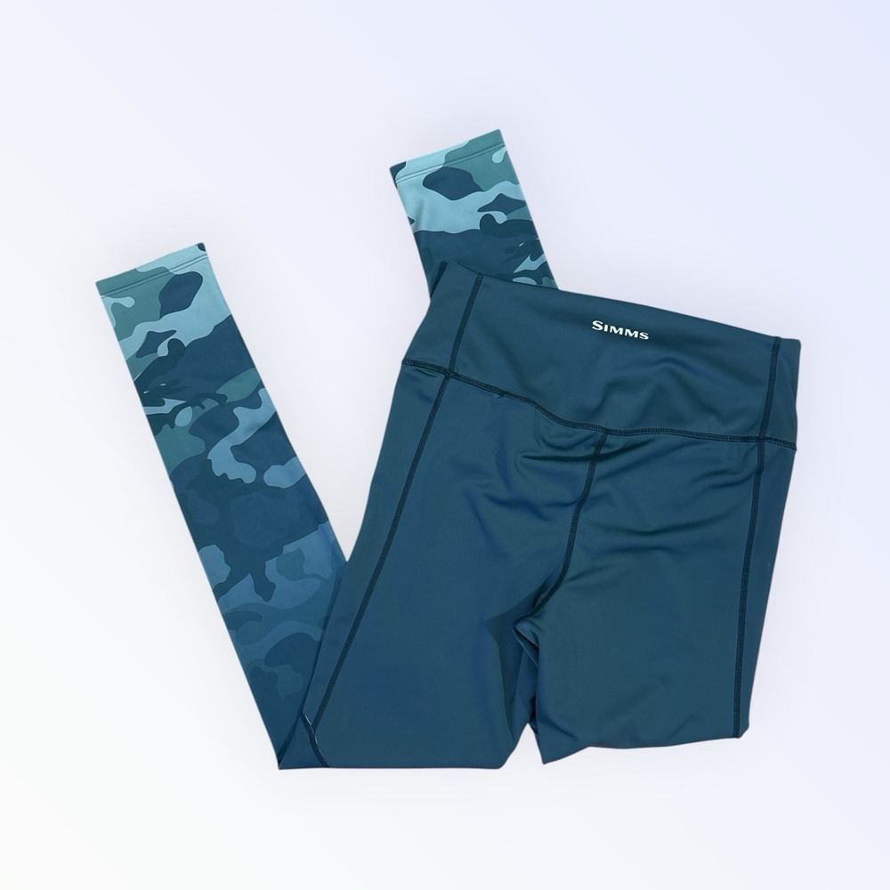 Simms Bug Stopper Leggings Womens MEDIUM Gorpcore CAMO Outdoors Workout